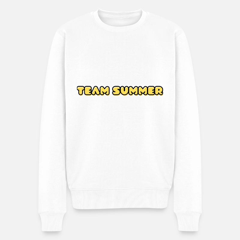 TEAM SUMMER - Pull Premium bio Homme - blanc