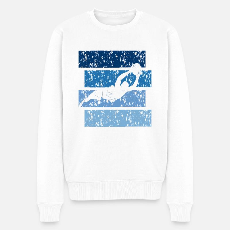 Rugby cadeau Vintage - Pull Premium bio Homme - blanc