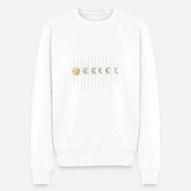 Lune - Pull Premium bio Homme - blanc