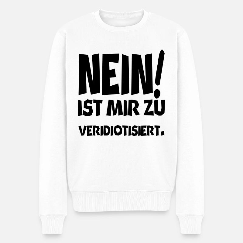 neinistmir - Männer Premium Bio Pullover - Weiß