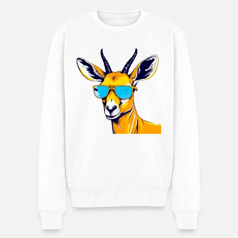 Loka l'impala - Pull Premium bio Homme - blanc