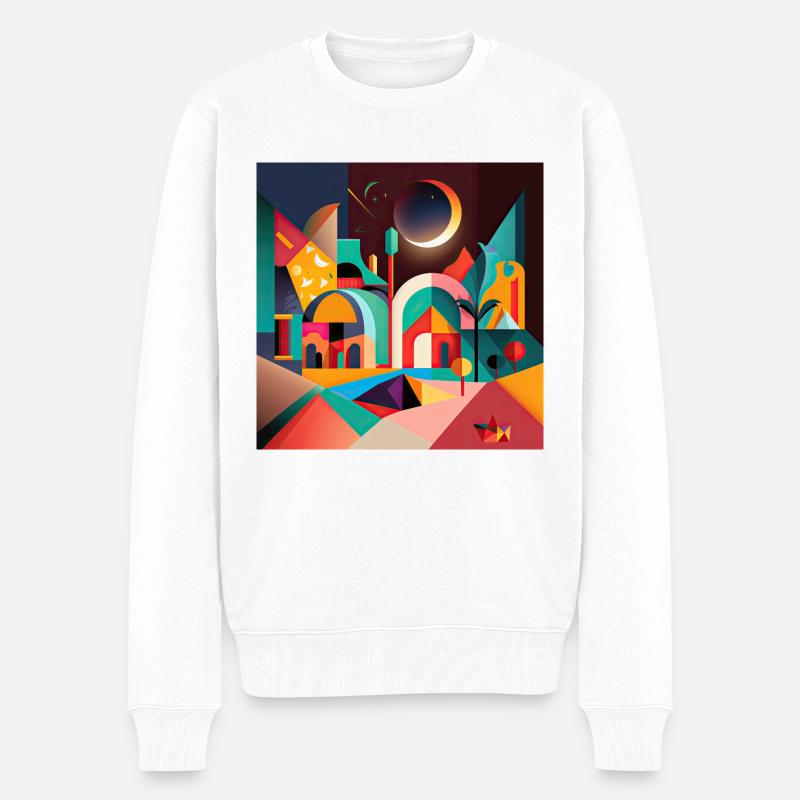 The Bauhaus Legacy - Männer Premium Bio Pullover - Weiß