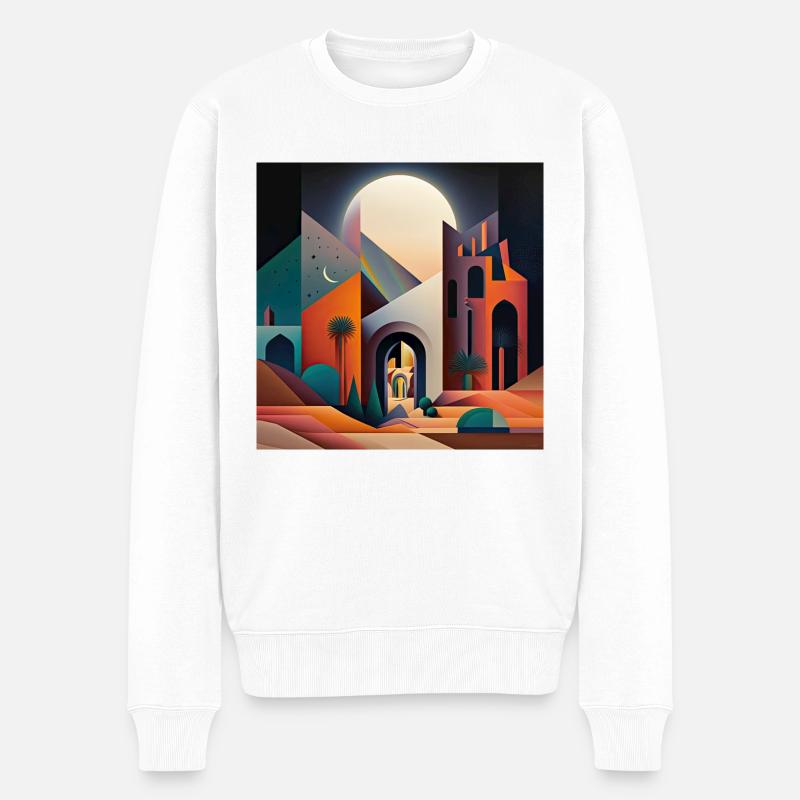 The Bauhaus Legacy - Männer Premium Bio Pullover - Weiß