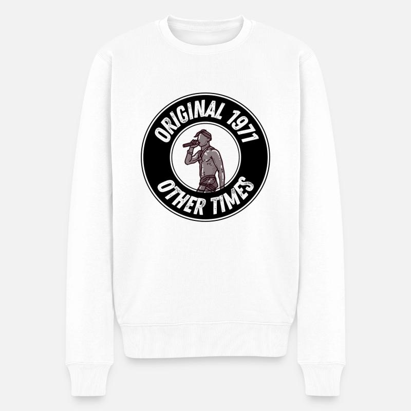 original 1971 - Männer Premium Bio Pullover - Weiß