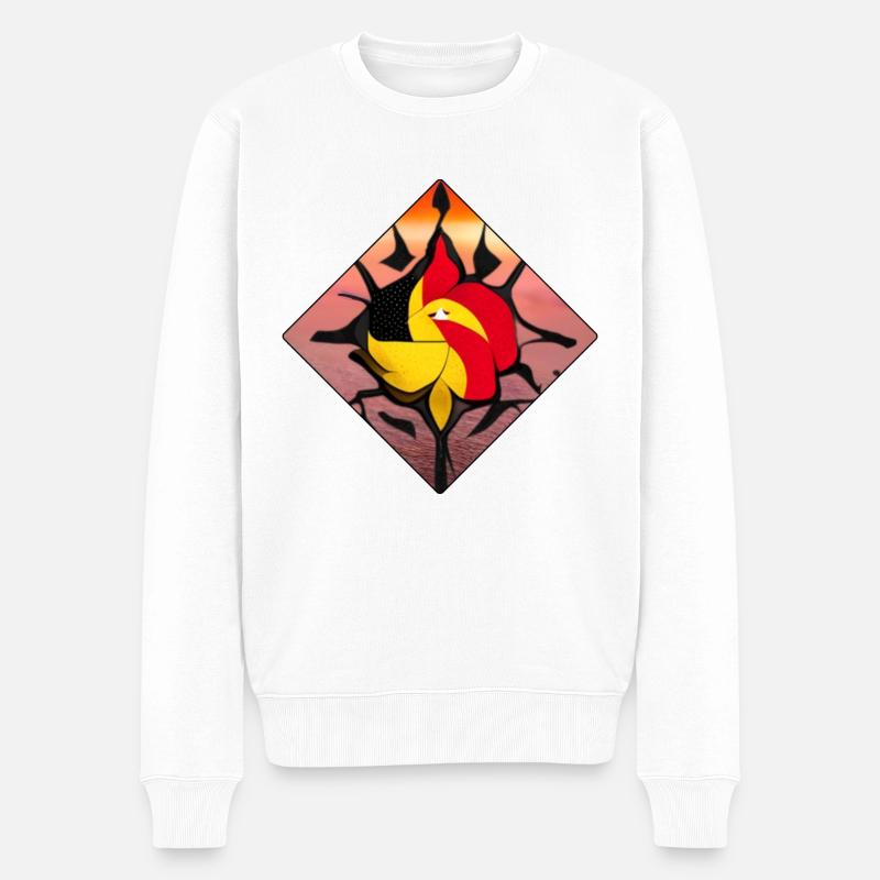 Modèle - Pull Premium bio Homme - blanc