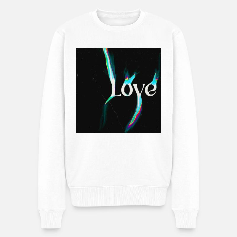 Amour - Pull Premium bio Homme - blanc