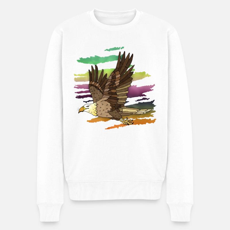 Oiseau - Pull Premium bio Homme - blanc