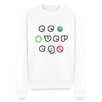 Eco sur l’ego - Pull Premium bio Homme - blanc - Devant - Thijin (182cm)