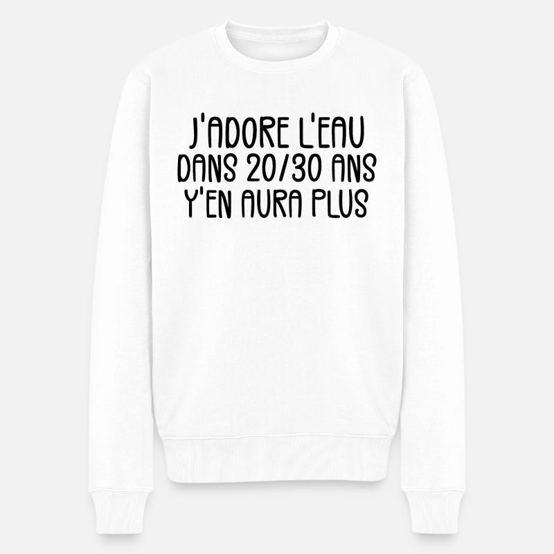 J'adore L'eau Mais... - Pull Premium bio Homme - blanc
