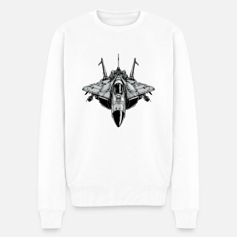 avion griffon rapide - Pull Premium bio Homme - blanc