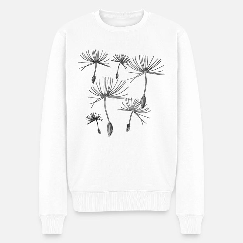 Pissenlits - Pull Premium bio Homme - blanc