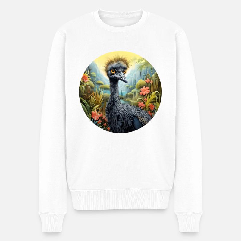 Emu - Männer Premium Bio Pullover - Weiß