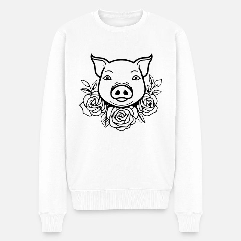 Truie cochonne - Pull Premium bio Homme - blanc
