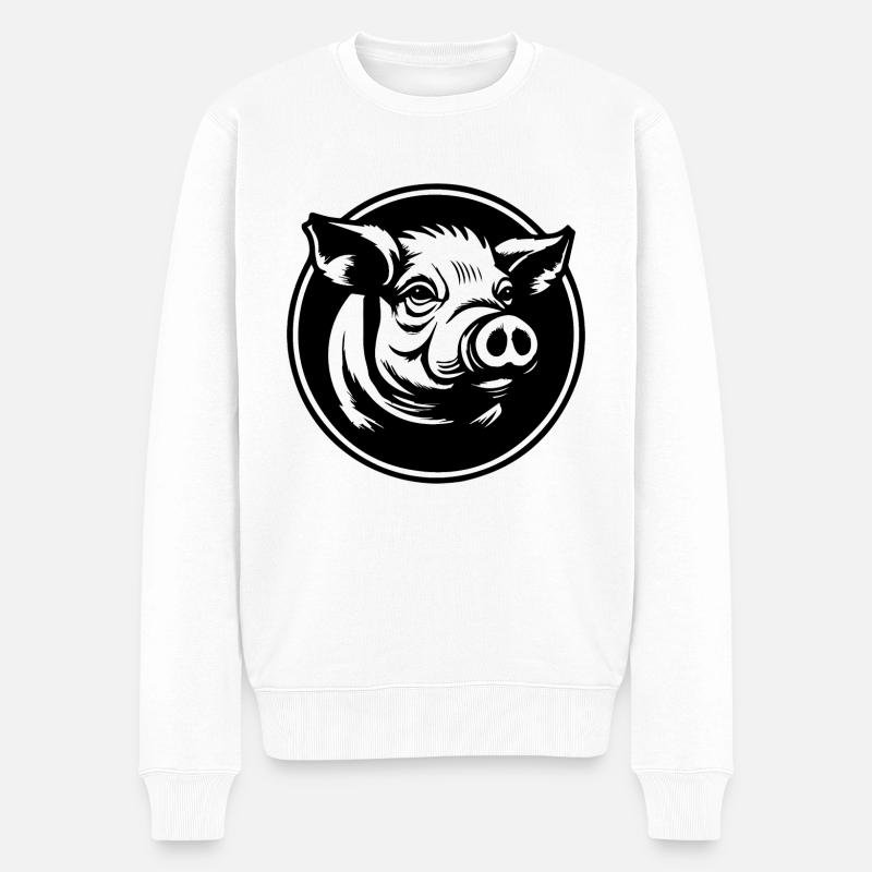 Truie cochonne - Pull Premium bio Homme - blanc