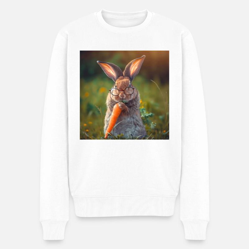 Lapin - Pull Premium bio Homme - blanc