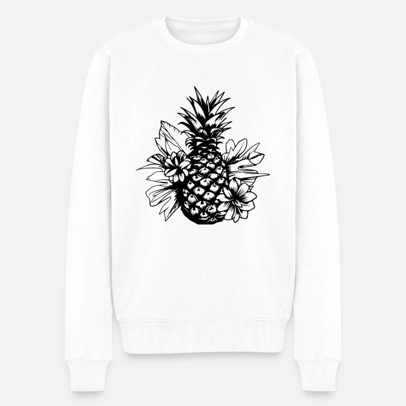 Ananas - Pull Premium bio Homme - blanc