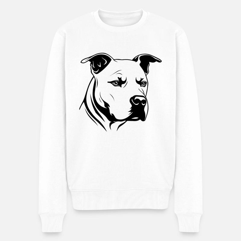 Pitbull - Pull Premium bio Homme - blanc