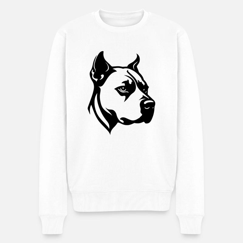 Pitbull - Pull Premium bio Homme - blanc