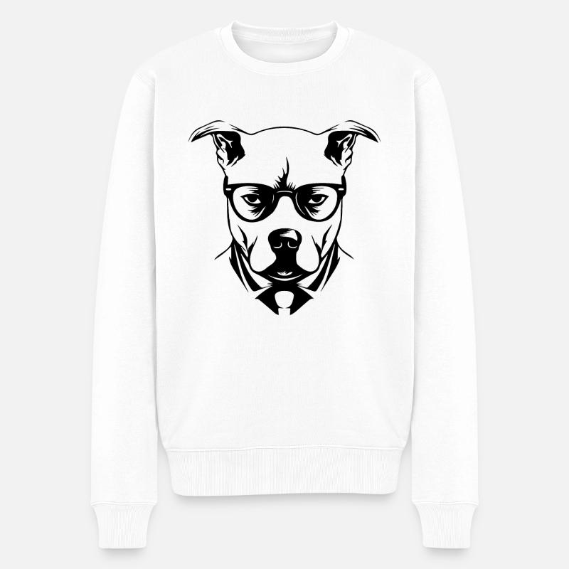 Pitbull - Pull Premium bio Homme - blanc