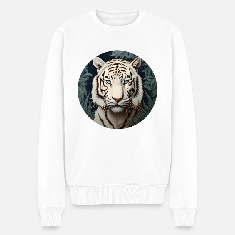 Tigre blanc - Pull Premium bio Homme - blanc