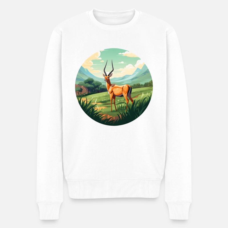 Antilope - Pull Premium bio Homme - blanc