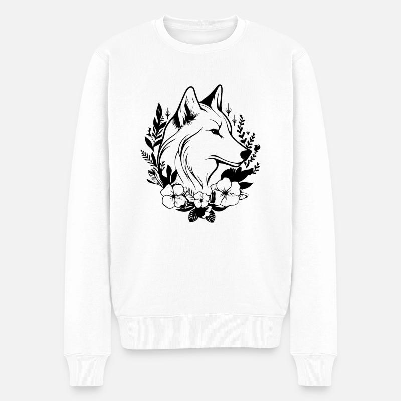 Loup - Pull Premium bio Homme - blanc