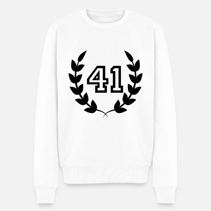 41e anniversaire-idée cadeau 41 ans - Pull Premium bio Homme - blanc