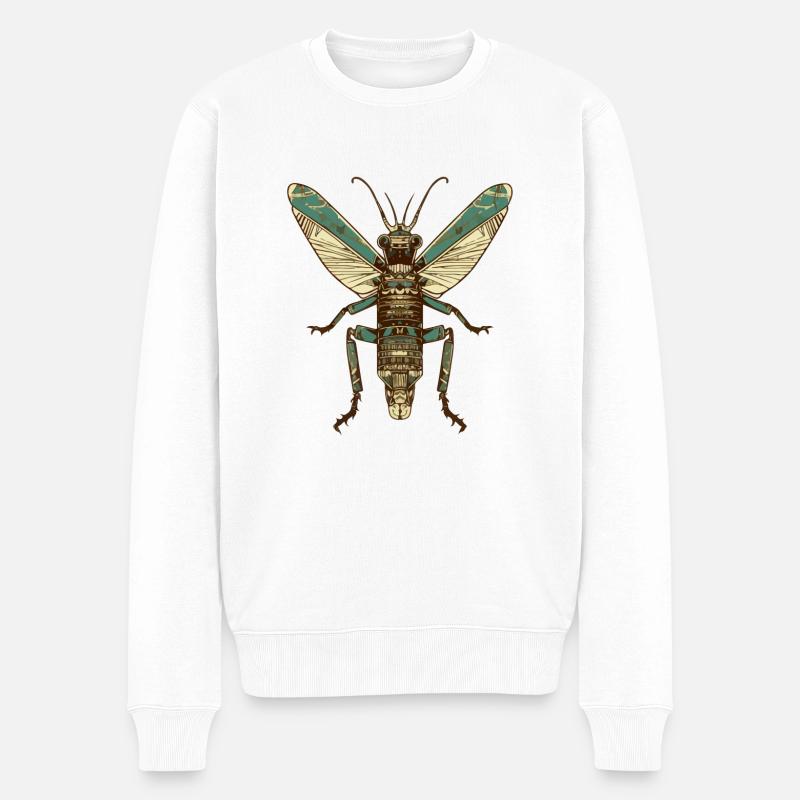 Sauterelle Egyptienne n°2 - Pull Premium bio Homme - blanc