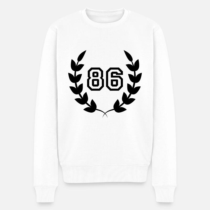 86e anniversaire-idée cadeau 86 ans - Pull Premium bio Homme - blanc