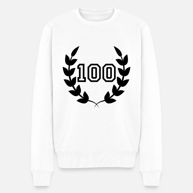 100e anniversaire-idée cadeau 100 ans - Pull Premium bio Homme - blanc