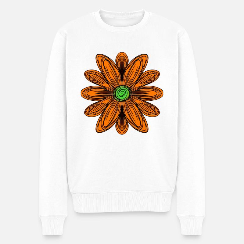 Fleuron - Pull Premium bio Homme - blanc