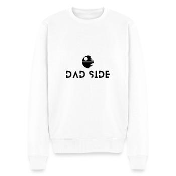 Collection - "Dad Side Death Start" - Black design - Pull Premium bio Homme - blanc - Devant - Thijin (182cm)