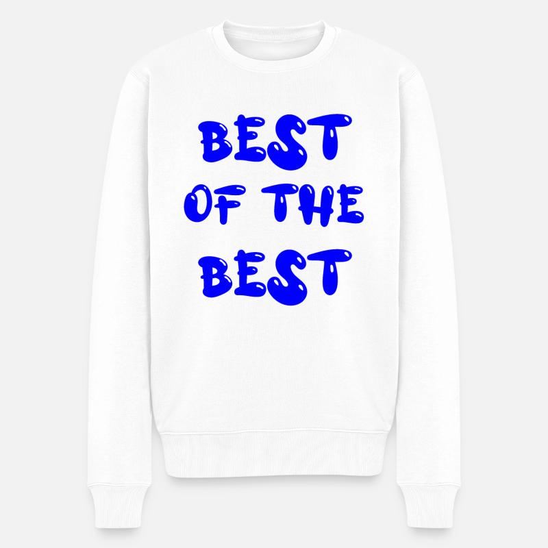 best of the best - Männer Premium Bio Pullover - Weiß