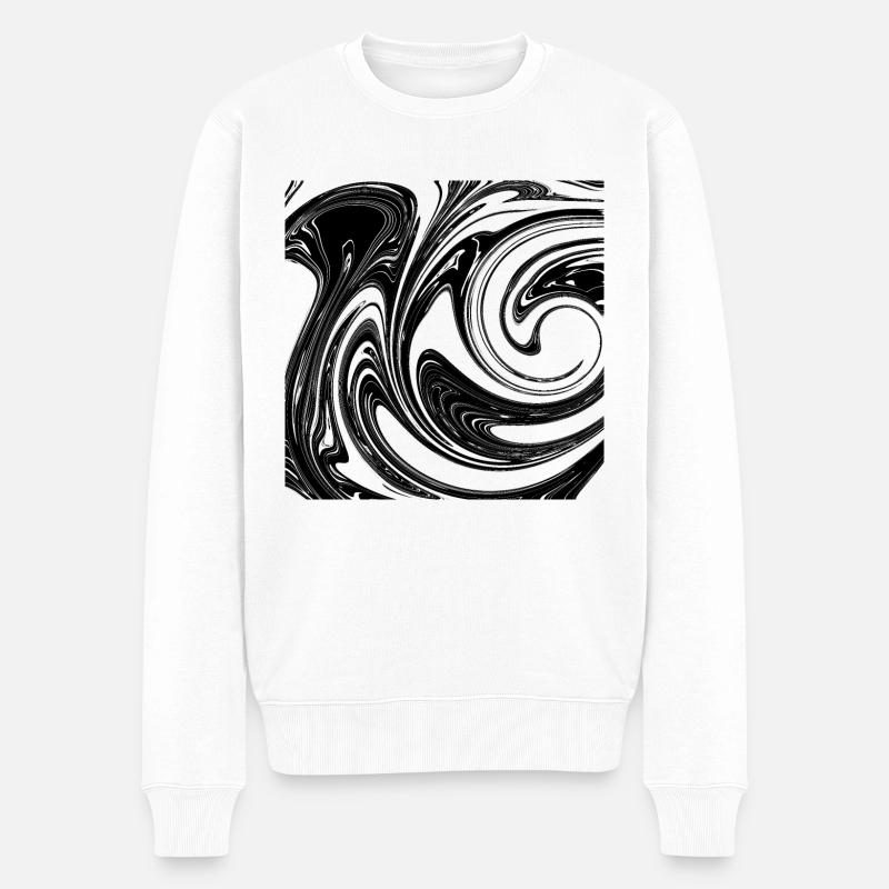 Fluidité - Pull Premium bio Homme - blanc