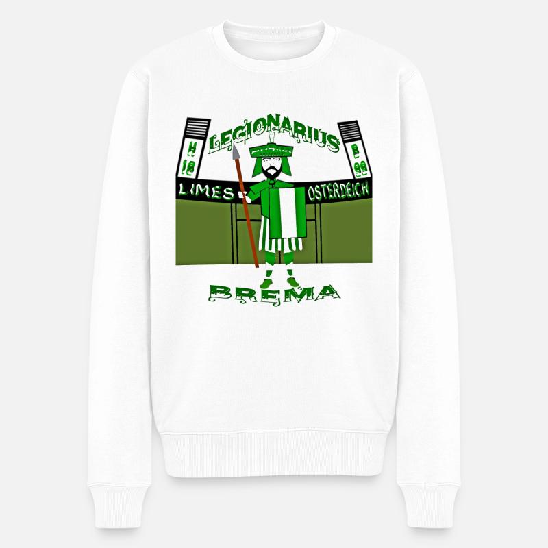 legionarius brema - Männer Premium Bio Pullover - Weiß
