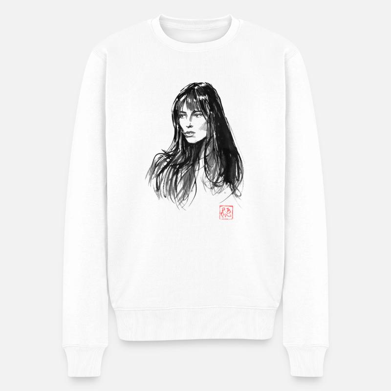 jane birkin - Pull Premium bio Homme - blanc