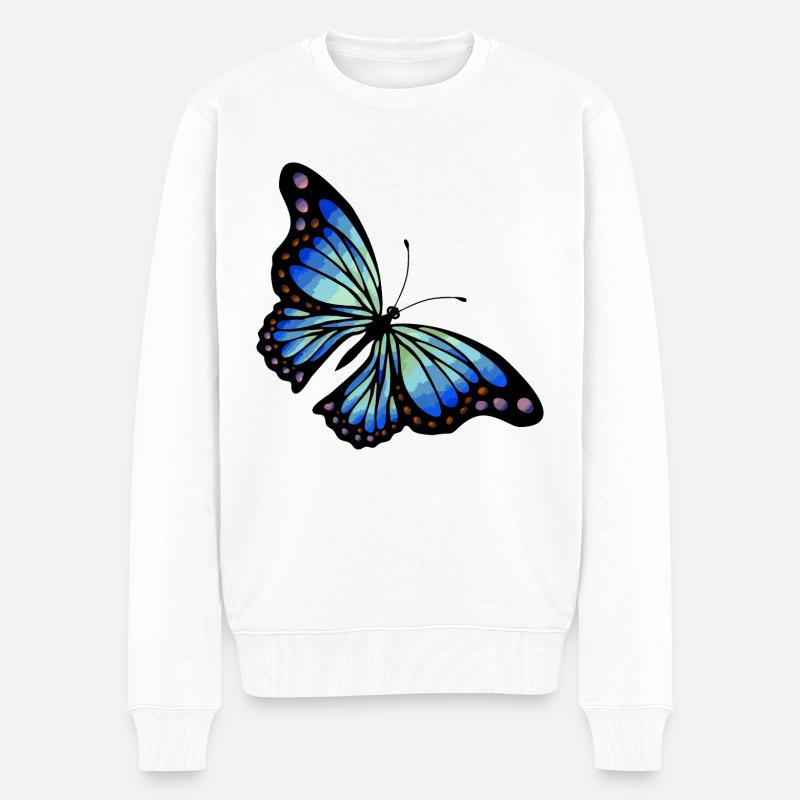 Papillon - Pull Premium bio Homme - blanc