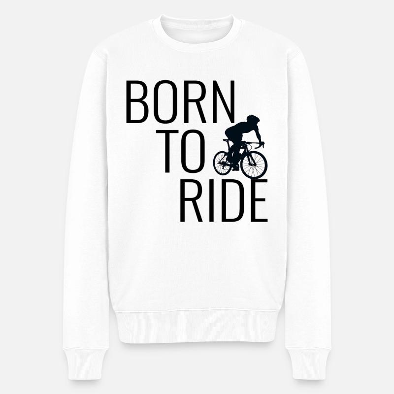 Bicycle Humour Dire Cyclisme - Pull Premium bio Homme - blanc