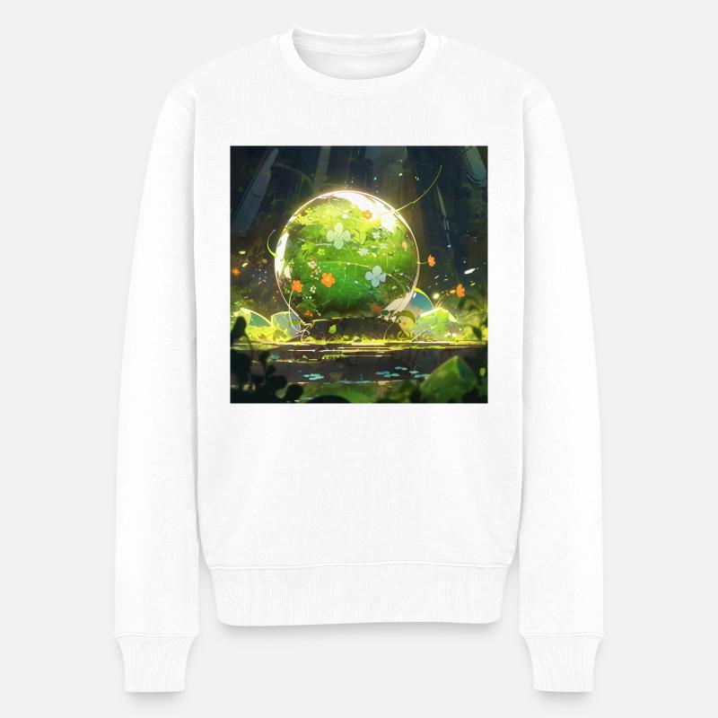 Au coeur de la jungle - Pull Premium bio Homme - blanc