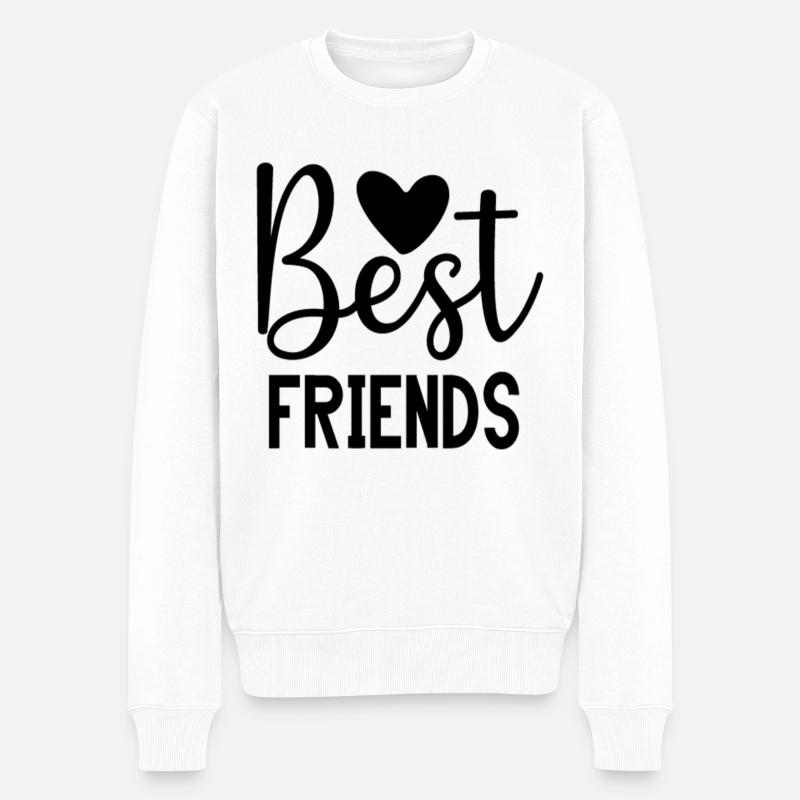 Meilleurs ami - Pull Premium bio Homme - blanc