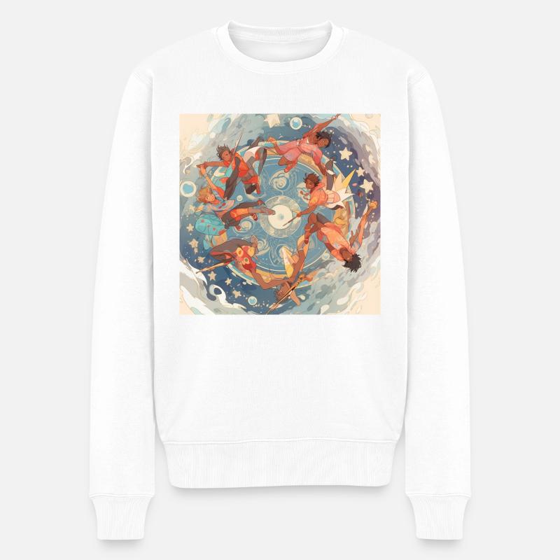 Boys in the Ocean - Pull Premium bio Homme - blanc