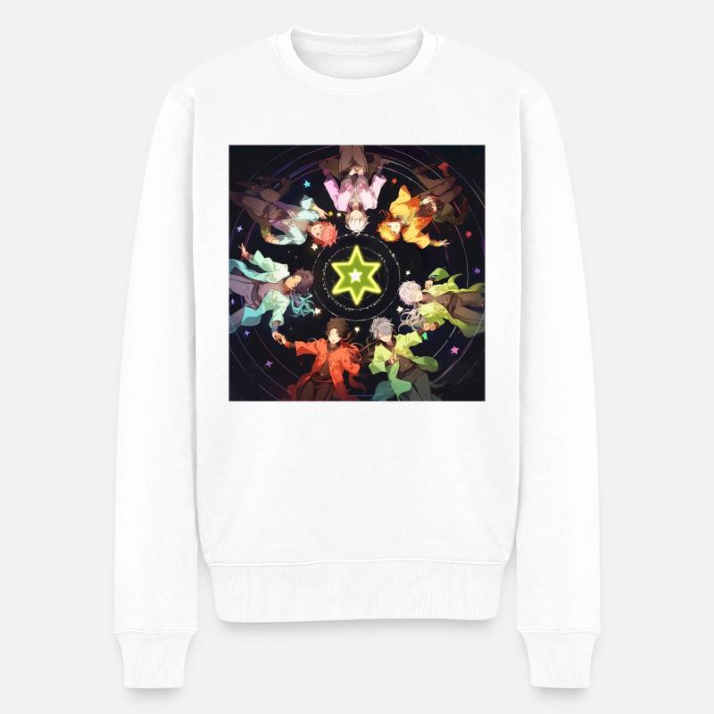 Sternentöter - Männer Premium Bio Pullover - Weiß