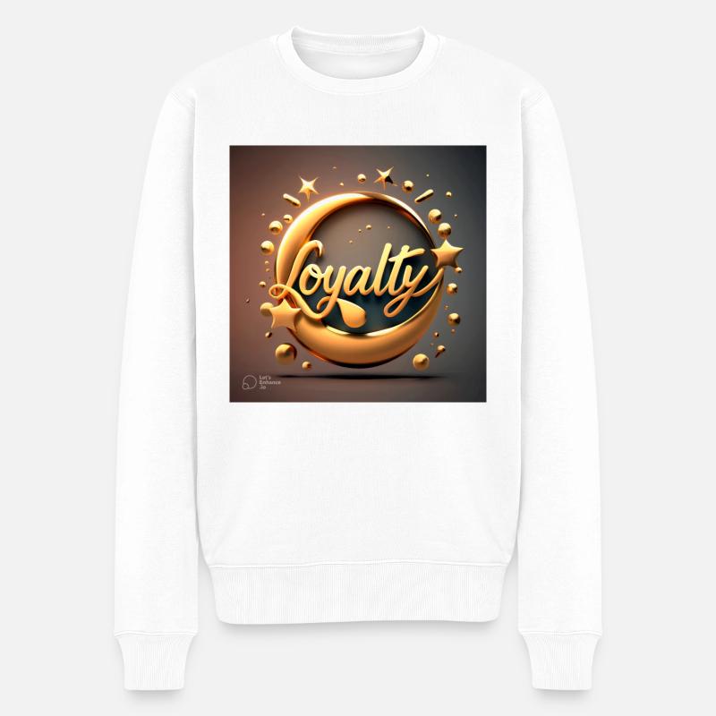 Loyalität - Männer Premium Bio Pullover - Weiß