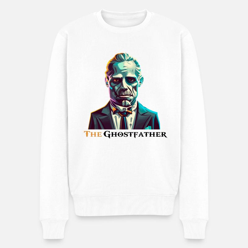 Halloween - Le Ghostfather (Der Geisterpate) - Pull Premium bio Homme - blanc