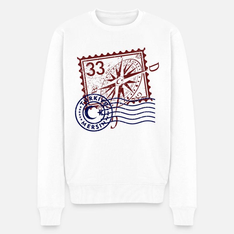 Mersin - Pull Premium bio Homme - blanc