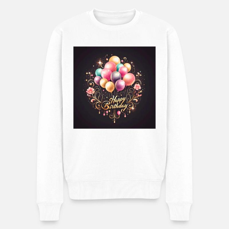 Bon anniversaire - Pull Premium bio Homme - blanc