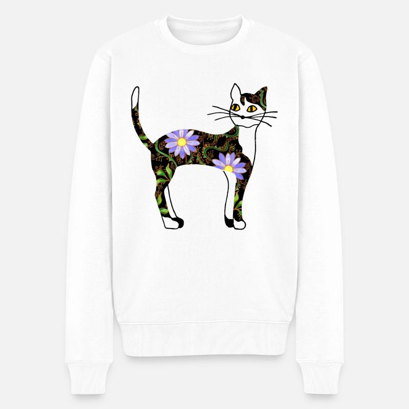 Chat - Pull Premium bio Homme - blanc