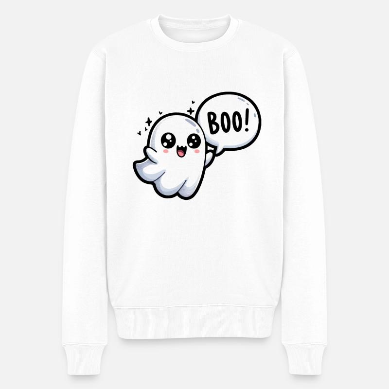 Phantom Halloween - Pull Premium bio Homme - blanc