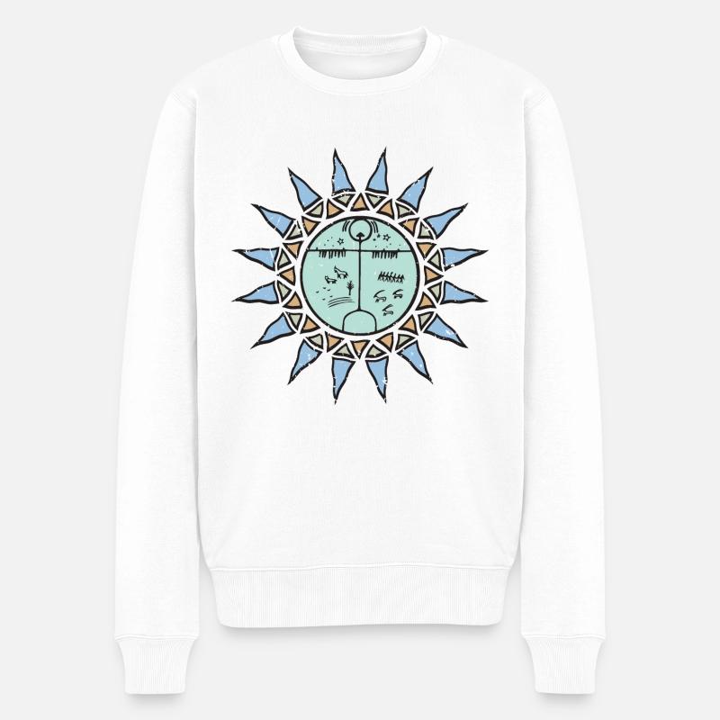 Kamdavulu Tengei - Männer Premium Bio Pullover - Weiß