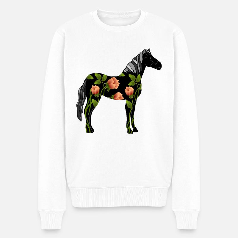 Cheval - Pull Premium bio Homme - blanc